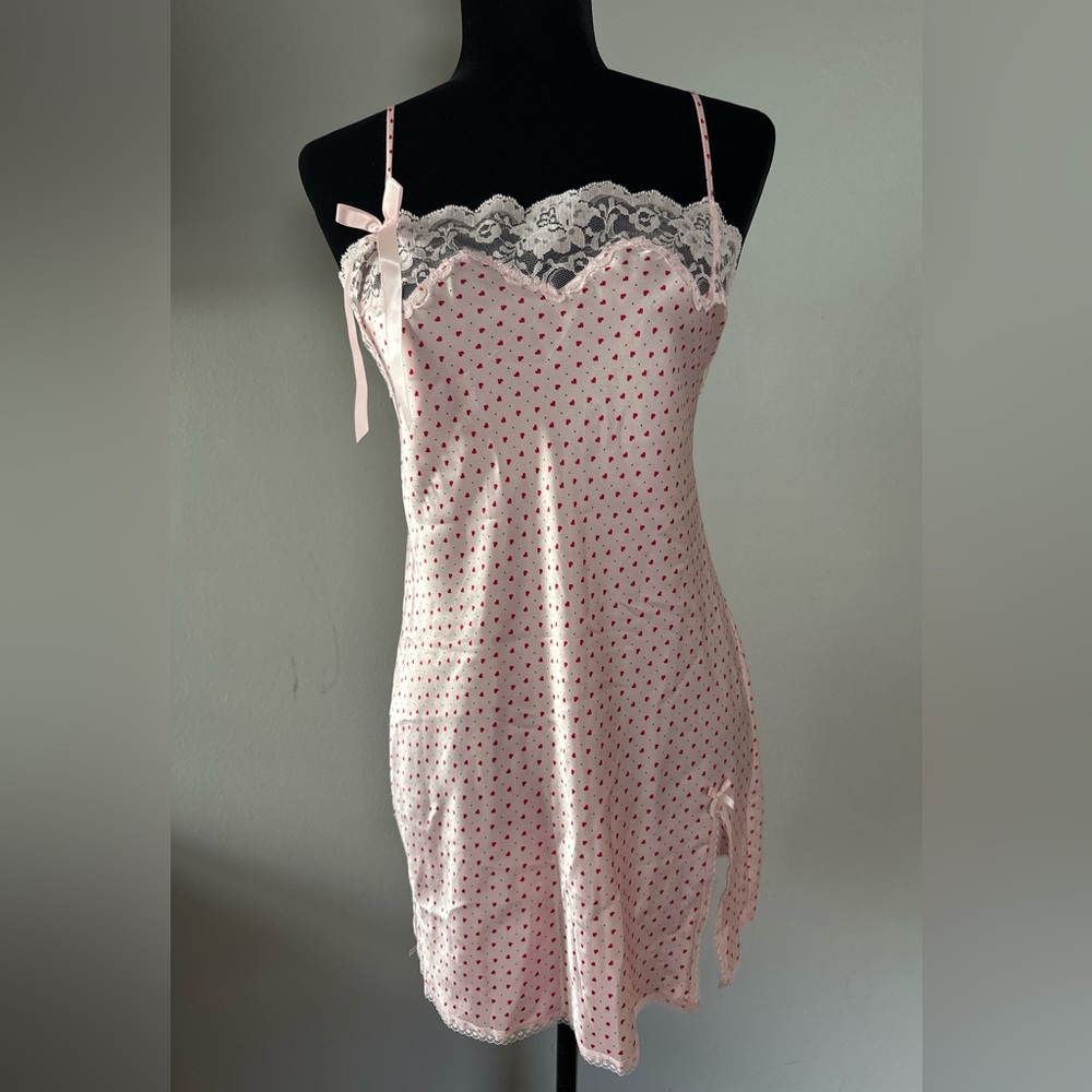 Victoria's Secret Pink Polka Dot Chemise - Picture 2 of 10